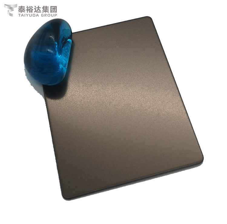 Fabrik Direct 304 Bronze-Perlen-Blast-kaltgewalzte Edelstahlplatte für Fliesen-Dekorativer