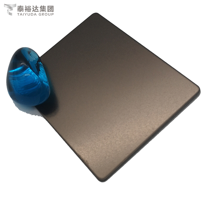 Fabrik Direct 304 Bronze-Perlen-Blast-kaltgewalzte Edelstahlplatte für Fliesen-Dekorativer